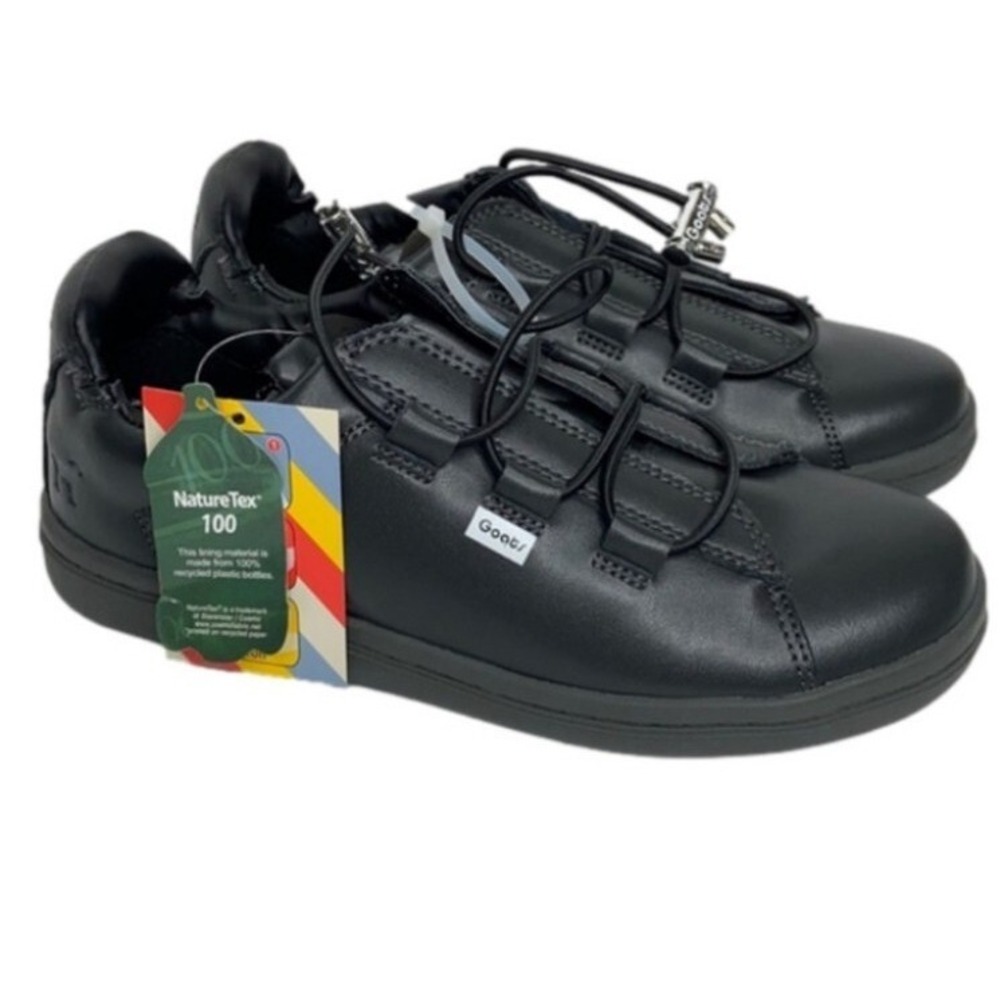 GOATS Slides + Sneakers SHOES black Leather Kids US 3 Youth